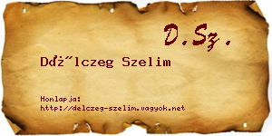 Délczeg Szelim névjegykártya